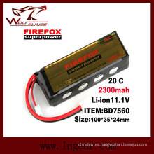 2300mAh Firefox 11.1V Lipo Li-Po Li-Polymer batería 20C superpotencia